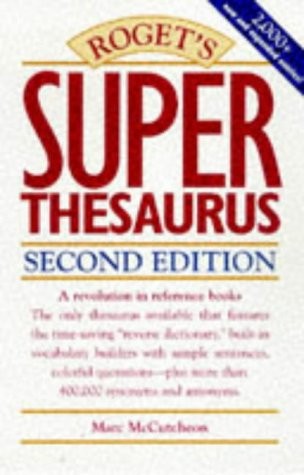 ROGET’S SUPER THESAURUS By Marc Mccutcheon **BRAND NEW**