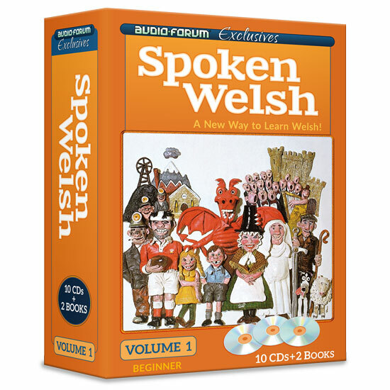 Spoken Welsh 1 (10 CDs/Books) by Audio Forum – *NEW in BOX*