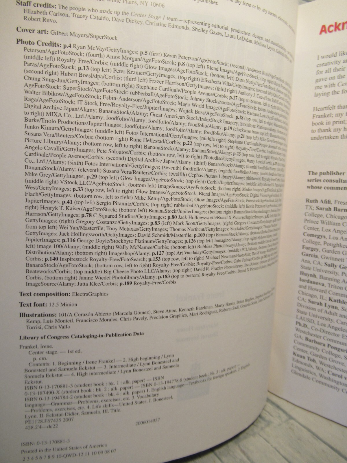 Center Stage 1 /Express Yourself in English/ by Irene Frankel / Pearson
