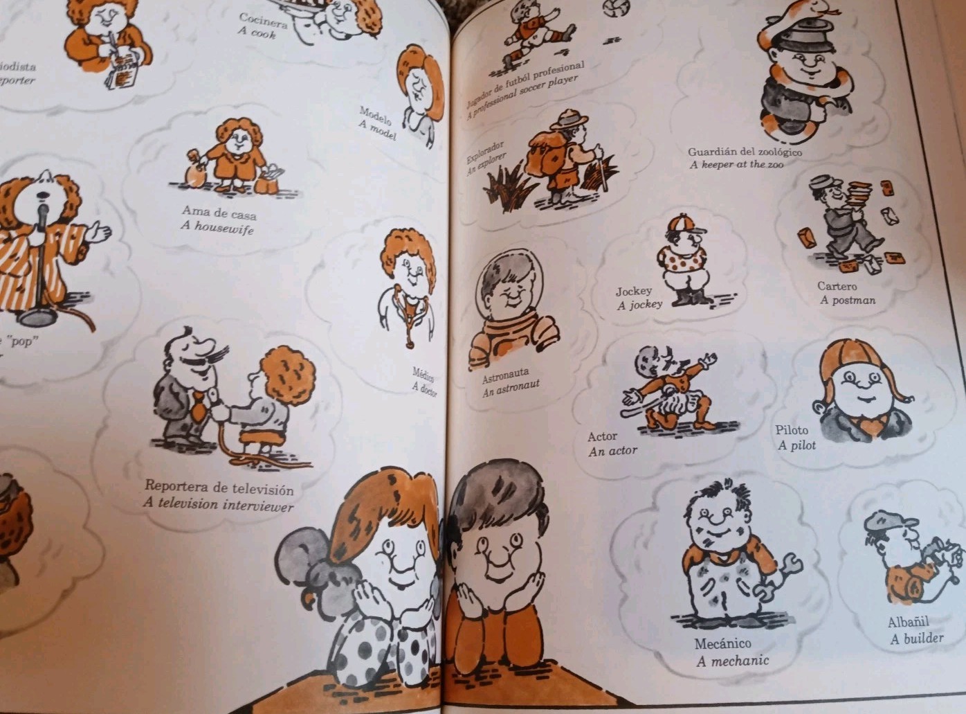 Spanish Language Learning Book Lot Children Homeschool Picture Dictionary