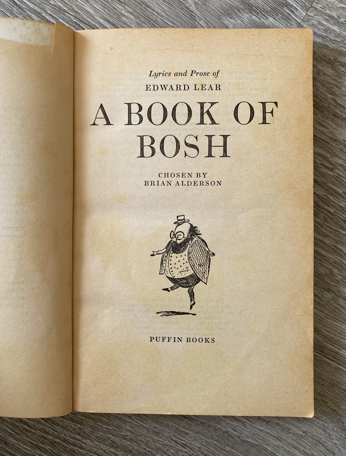 A Book of Bosh: Lyrics and Prose of Edward Lear (Puffin PB, 1975) First Edition
