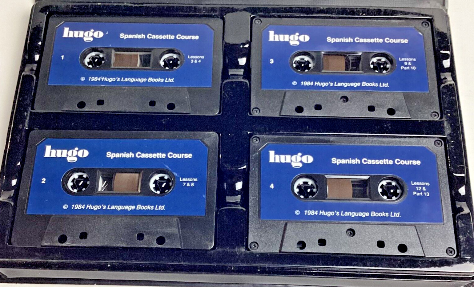 Hugo: Spanish In 3 Months, 4 Cassette Language Course 1984