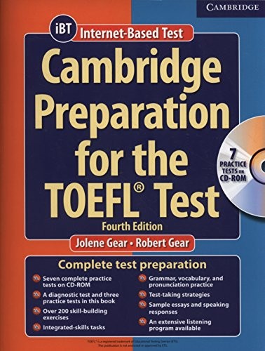 CAMBRIDGE PREPARATION FOR THE TOEFL TEST (BOOK & -ROM) By Jolene Gear & Robert