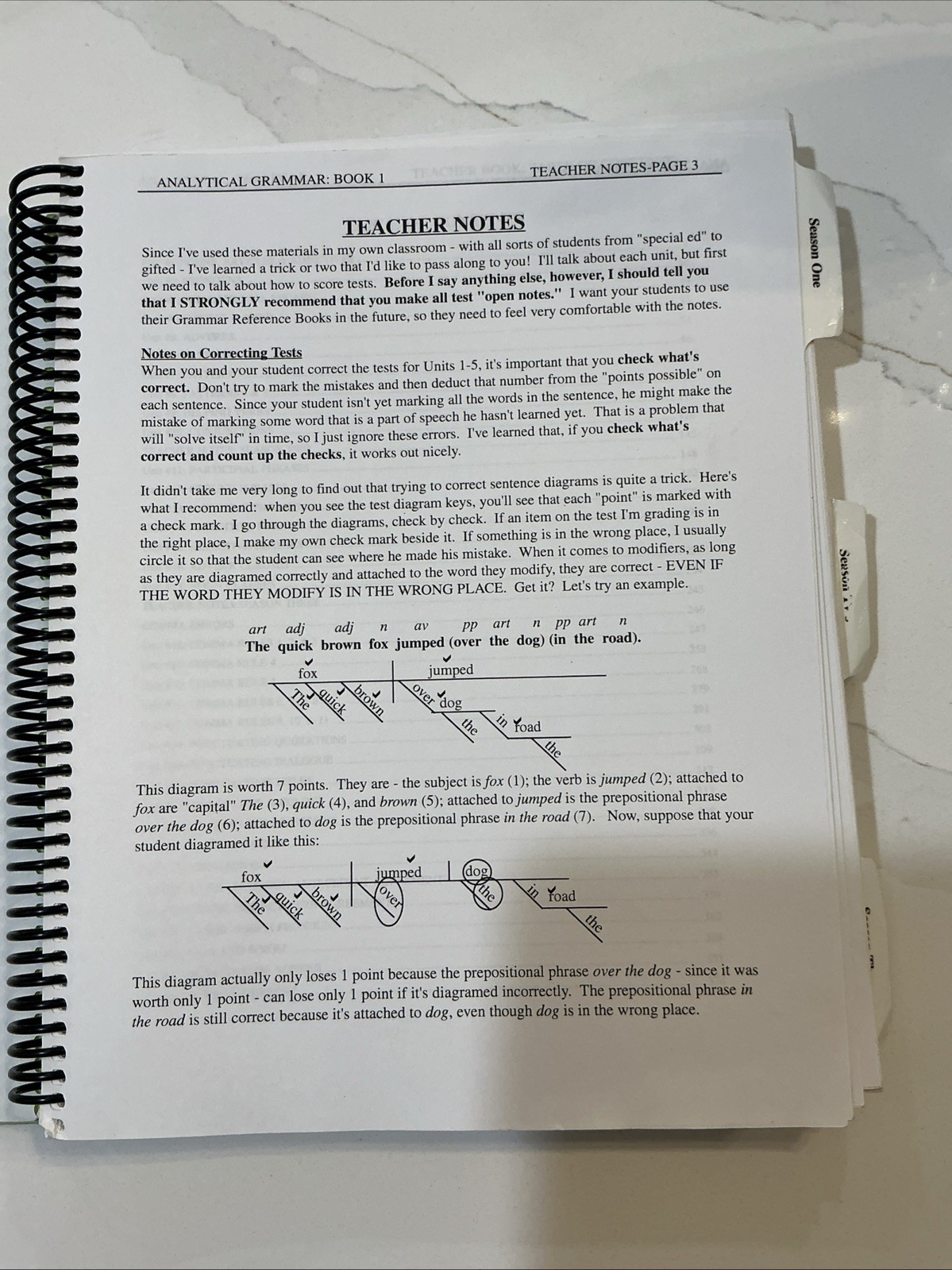 Analytical Grammar TEACHER BOOK Systematic Approach by Robin Finley Language