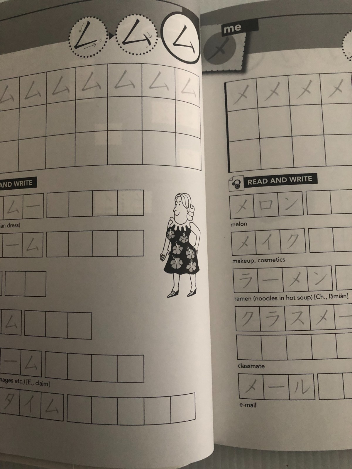 Kodansha Katakana Workbook Japanese Writing Study Guide w/ Flashcards