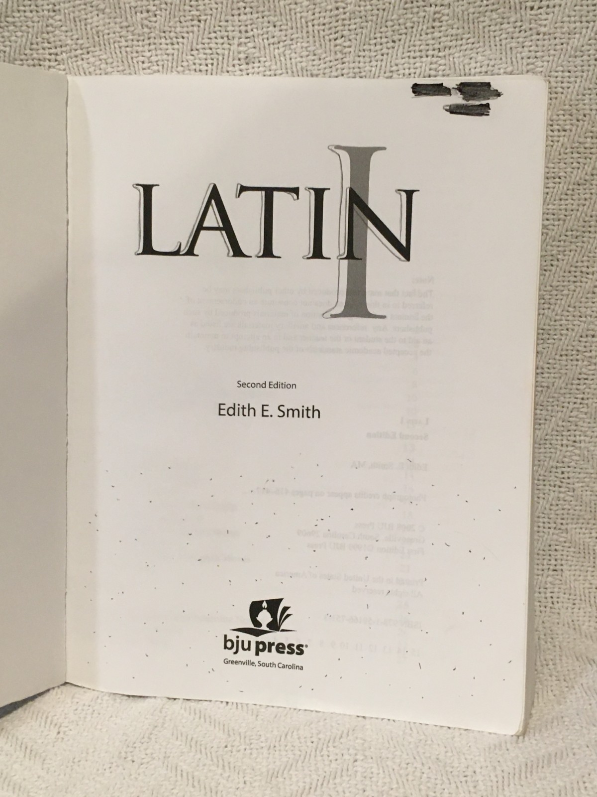 BJU Press Latin I for Christian Schools 2nd Edition 2008 Paperback Textbook