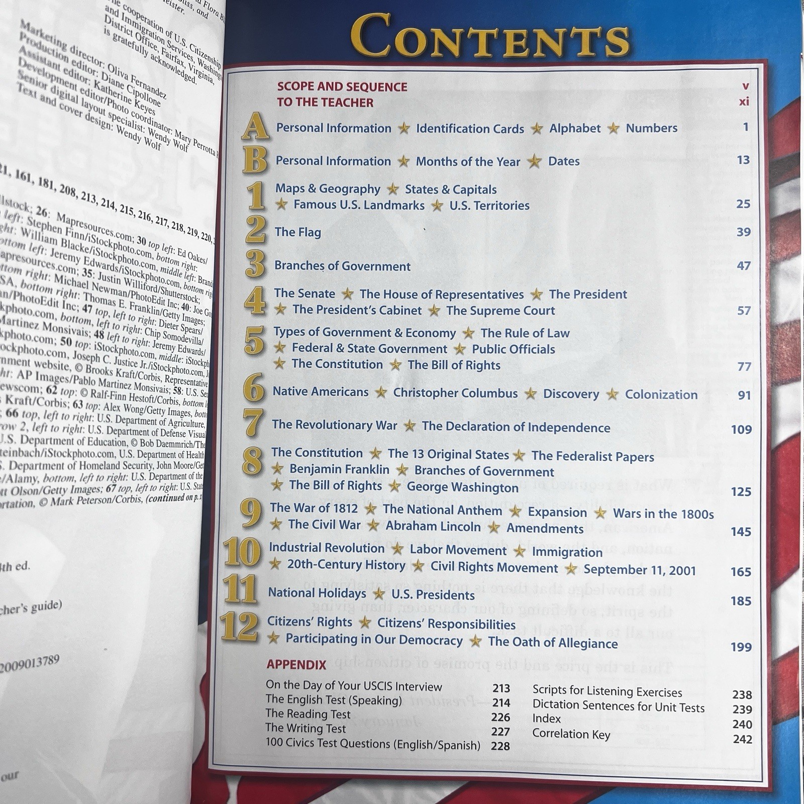 Voices of Freedom: English and Civics for US Citizenship 4th Ed Bill Bliss w/CDs