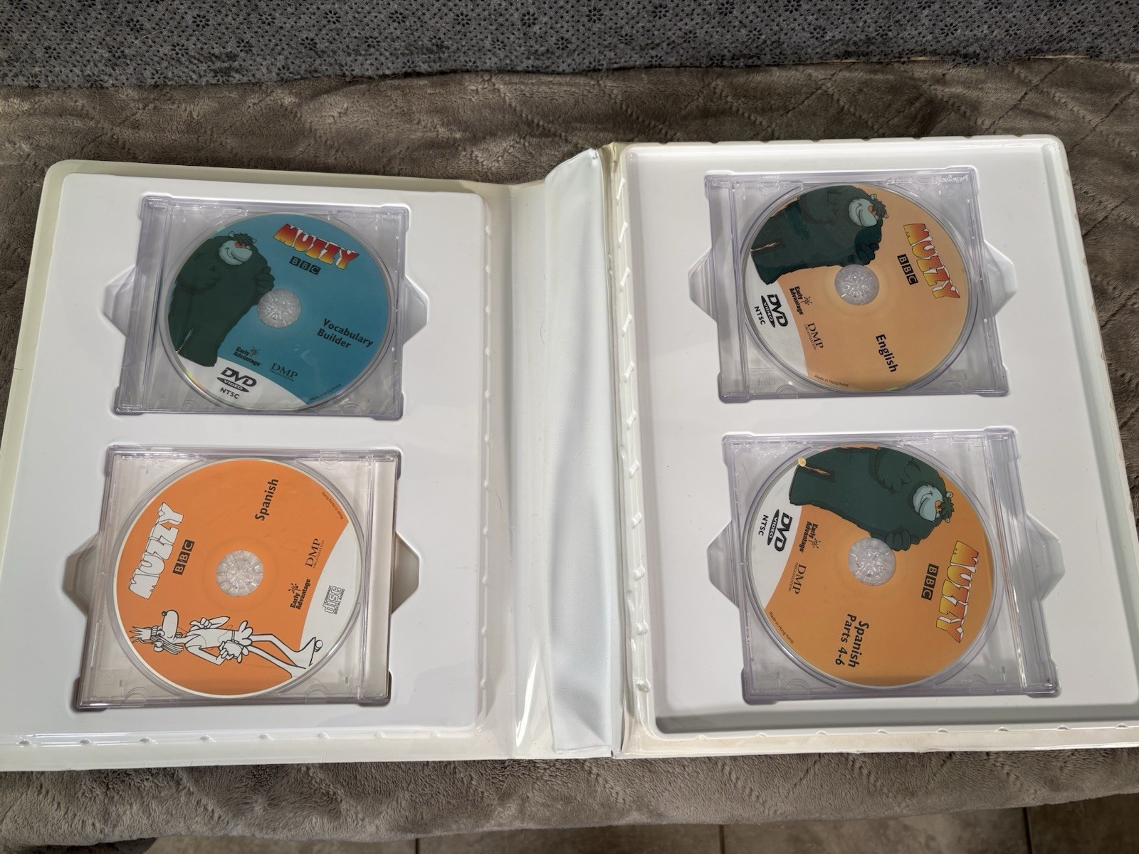 BBC Muzzy Spanish Language Course For Children Kids Learn DVD Set Includes Book
