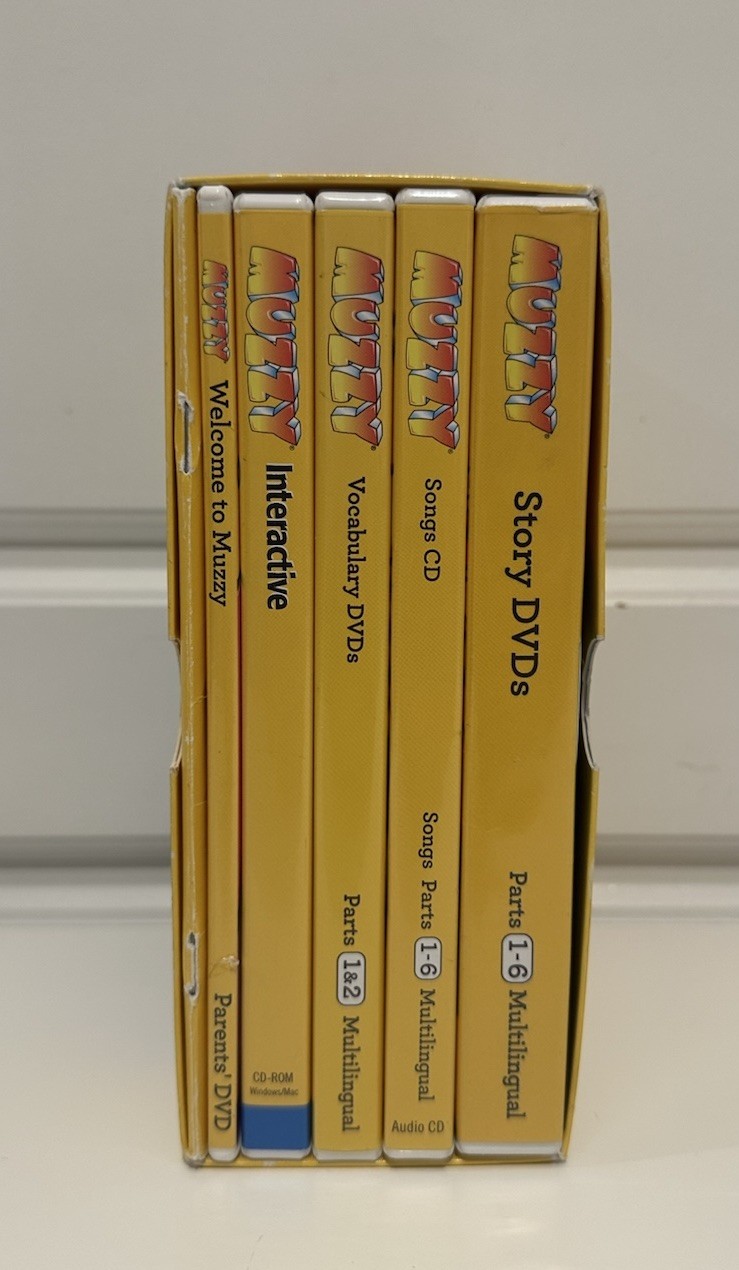 MUZZY Level 1 BBC Language Learning Multilingual Vocabulary Builder DVD Box Set