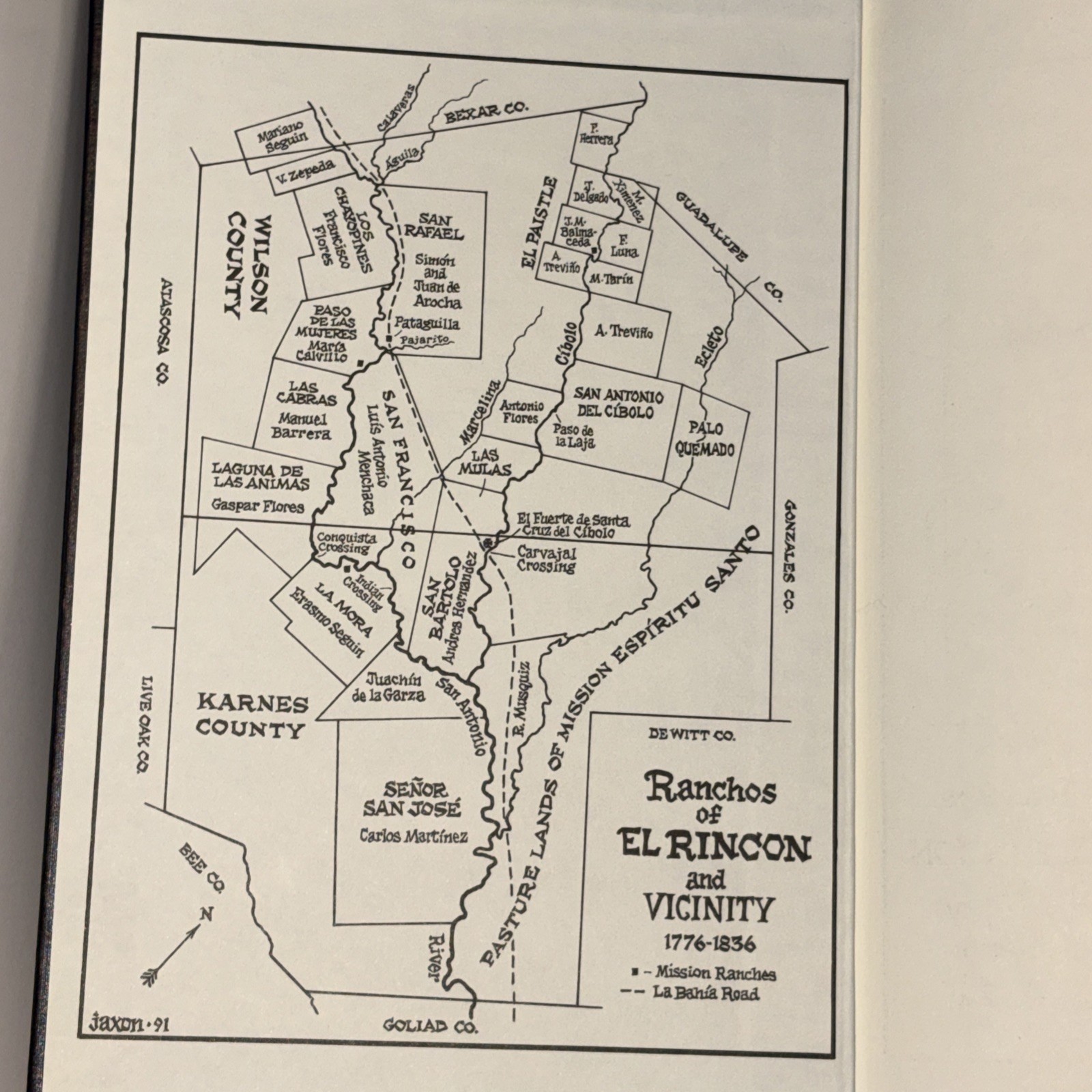 EL FUERTO DEL CIBOLO: SENTINEL OF THE BEXAR-LA BAHIA First Edition !! Thonhoff