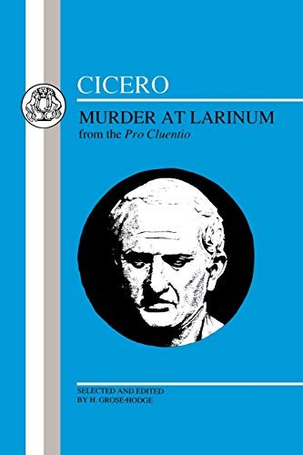 Cicero Murder at Larinum Selec – VERY GOOD
