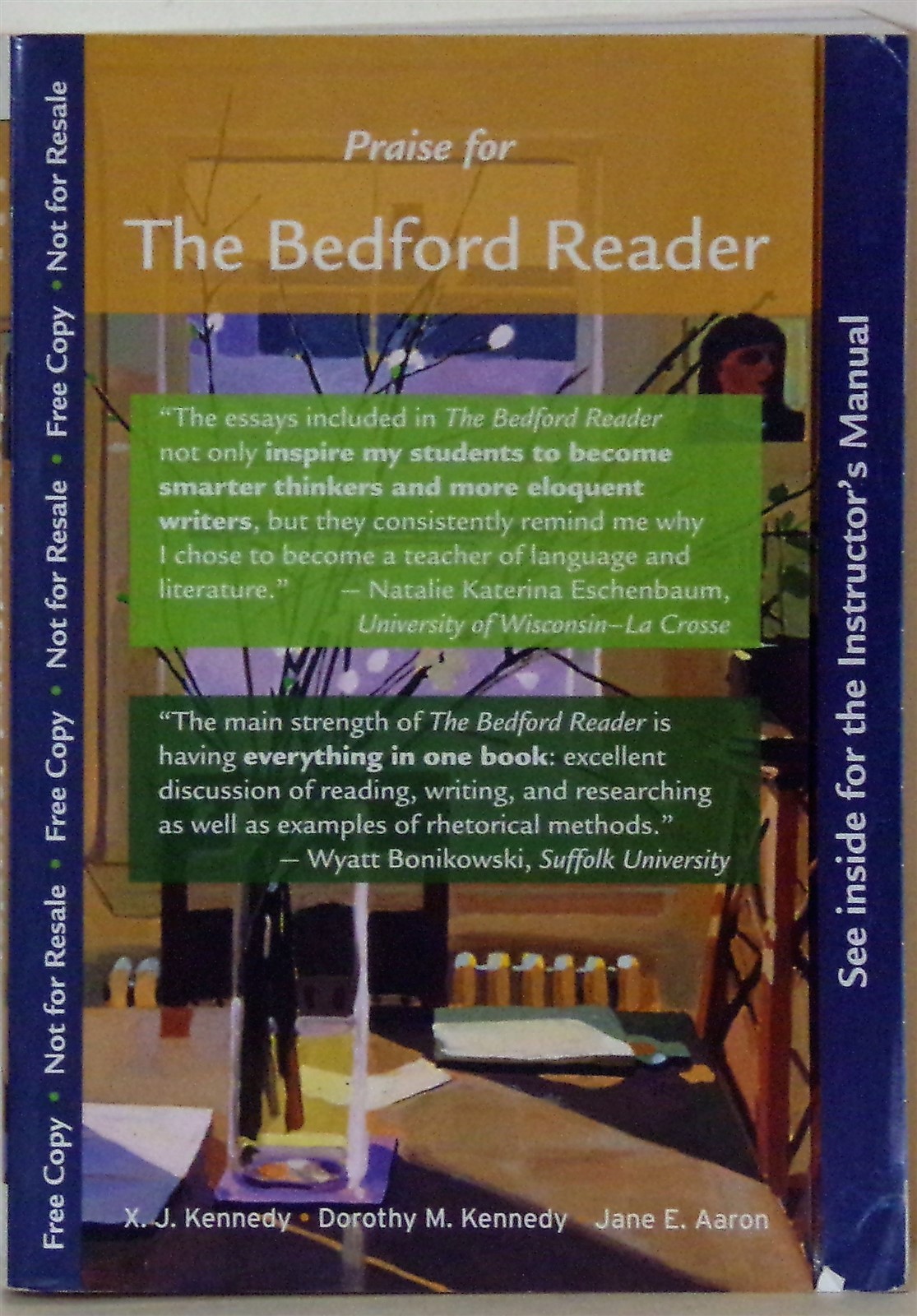 THE BEDFORD READER – X. J. KENNEDY, DOROTHY M. KENNEDY & JANE E. AARON – 2012 –