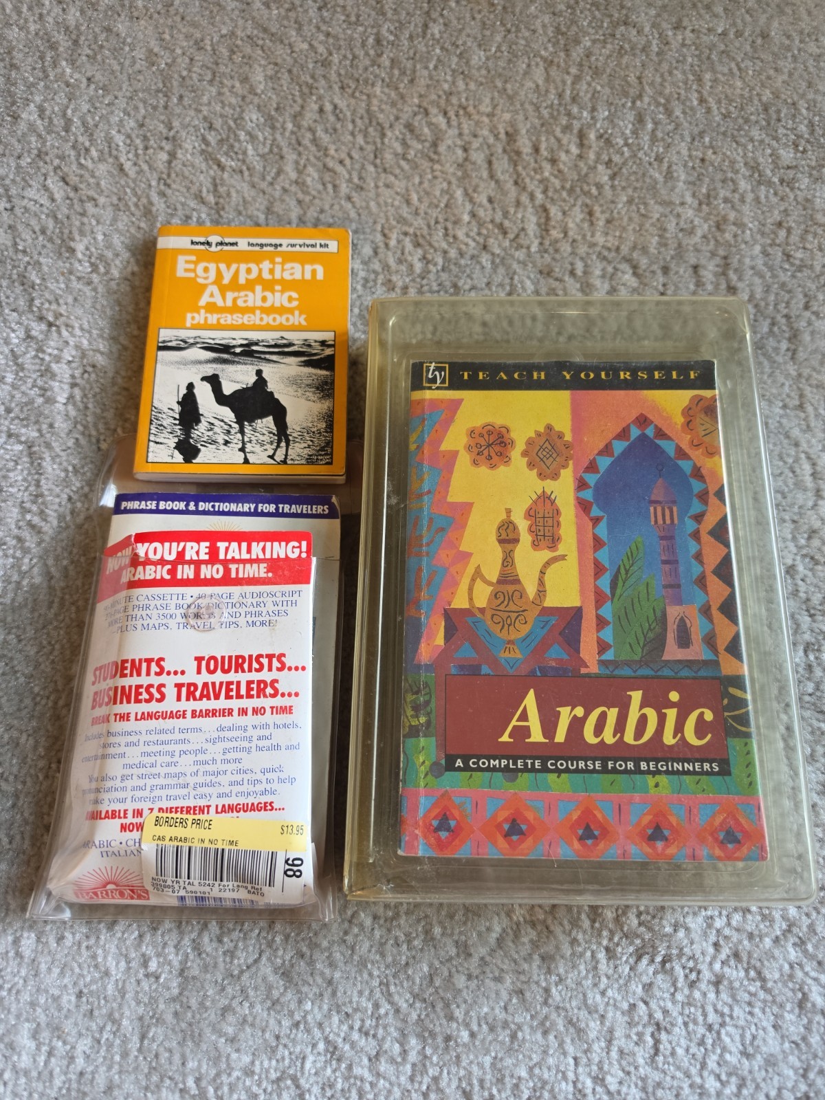Teach Yourself Arabic, A complete course for beginners. Lot Of 3. Vintage.
