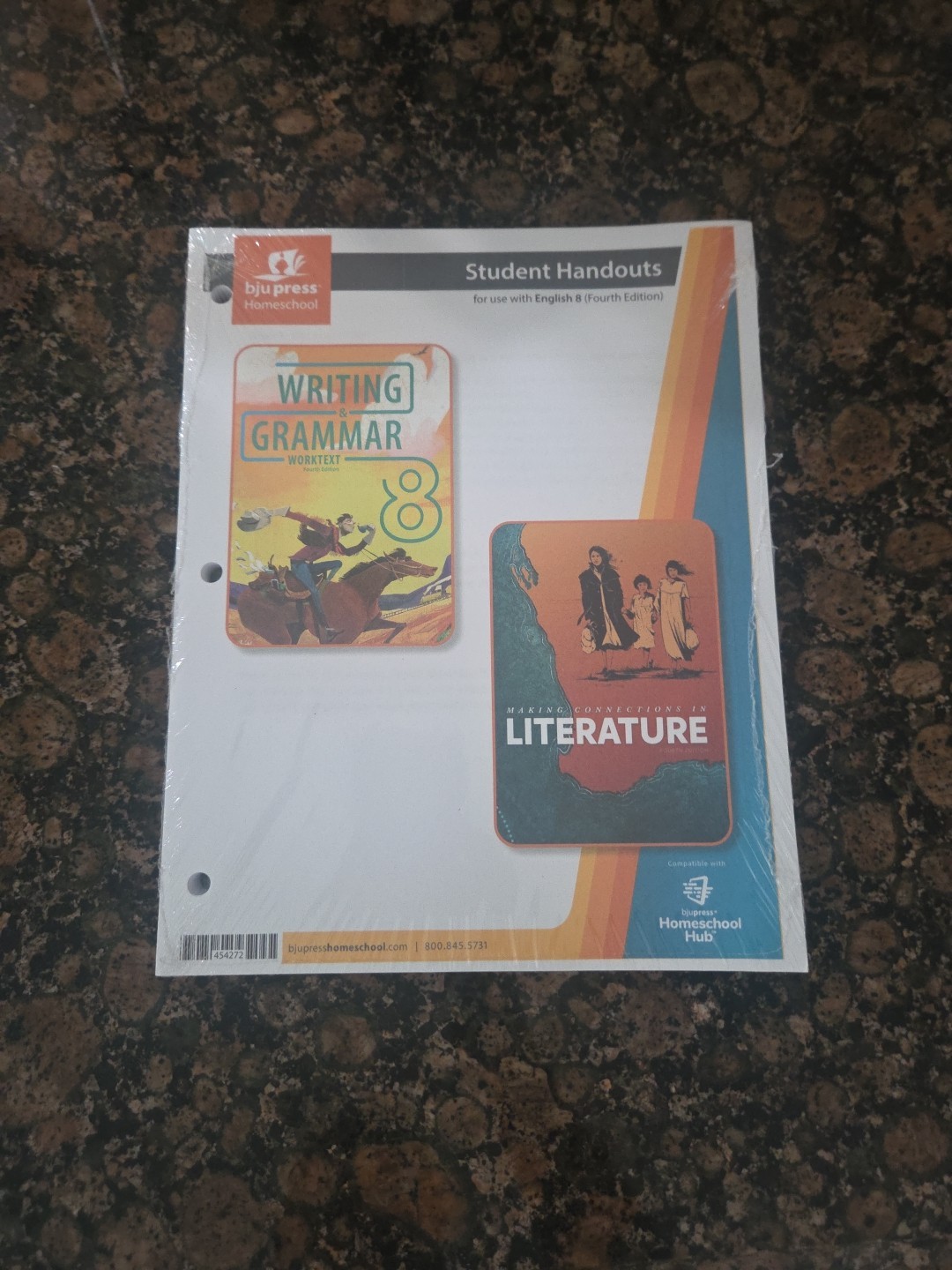 BJUPress4thEdition Kit,Writing andGrammar Worktext,Literature Textbook,Handouts