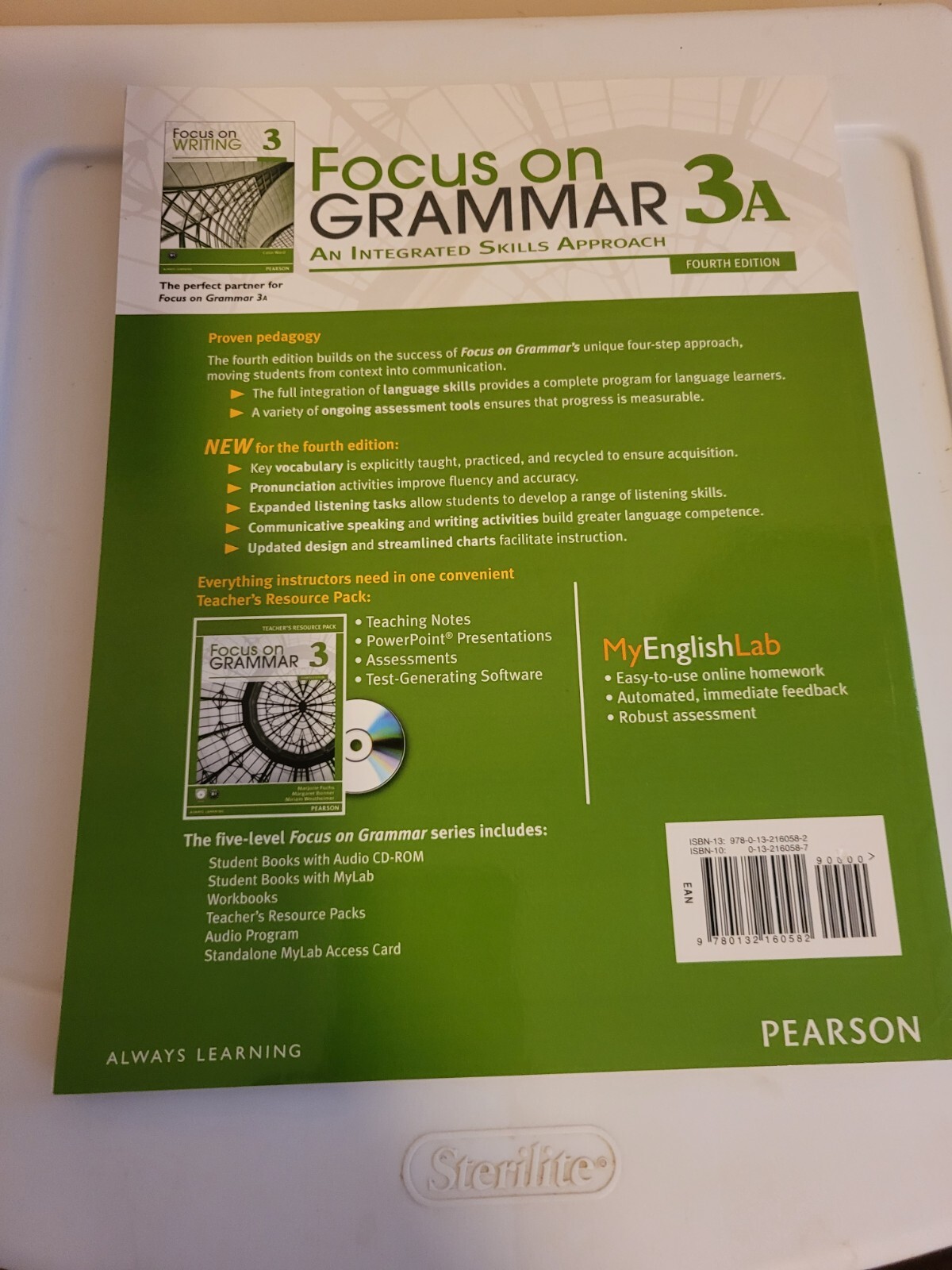Focus on Grammar 3A Student Book/Workbook set 4th Ed +My English Lab NEW-2 books