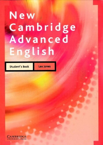 New Cambridge Advanced English Student’s book by Jones, Leo Paperback Book The