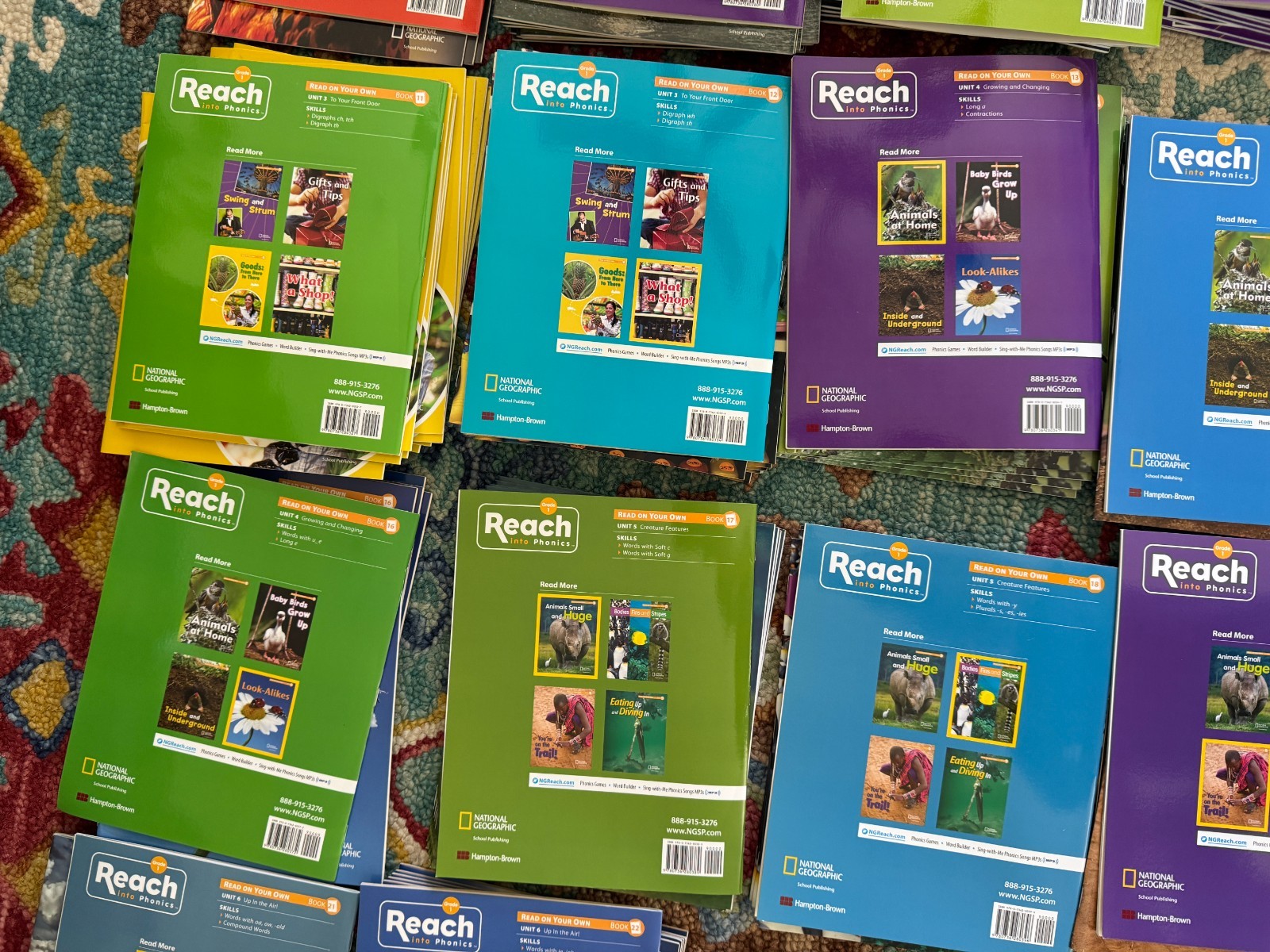 29 Read on Your Own Book Set National Geographic Reach into Phonics Homeschool