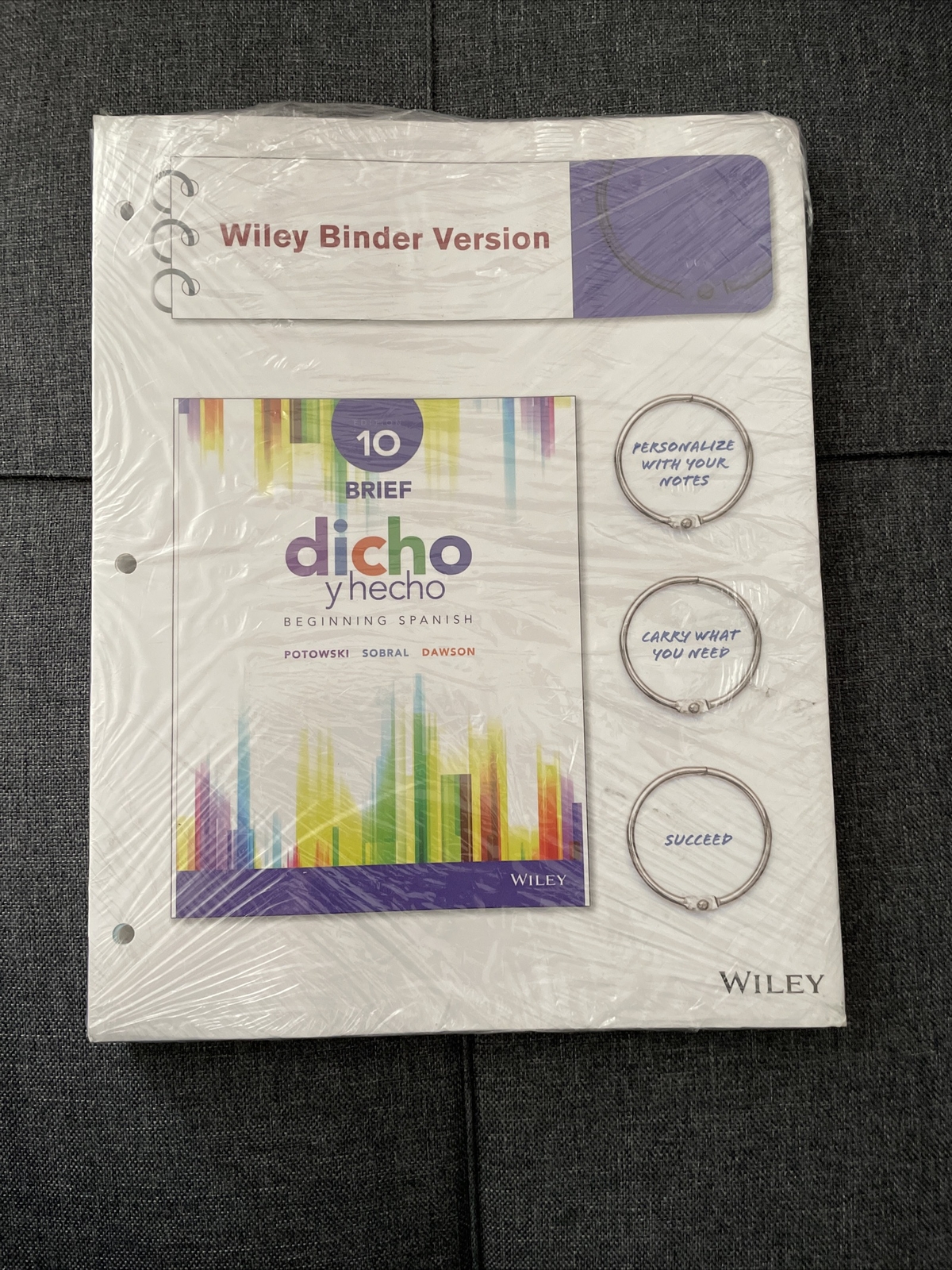 Dicho y hecho Brief: Beginning Spanish + WileyPLUS Registration Card