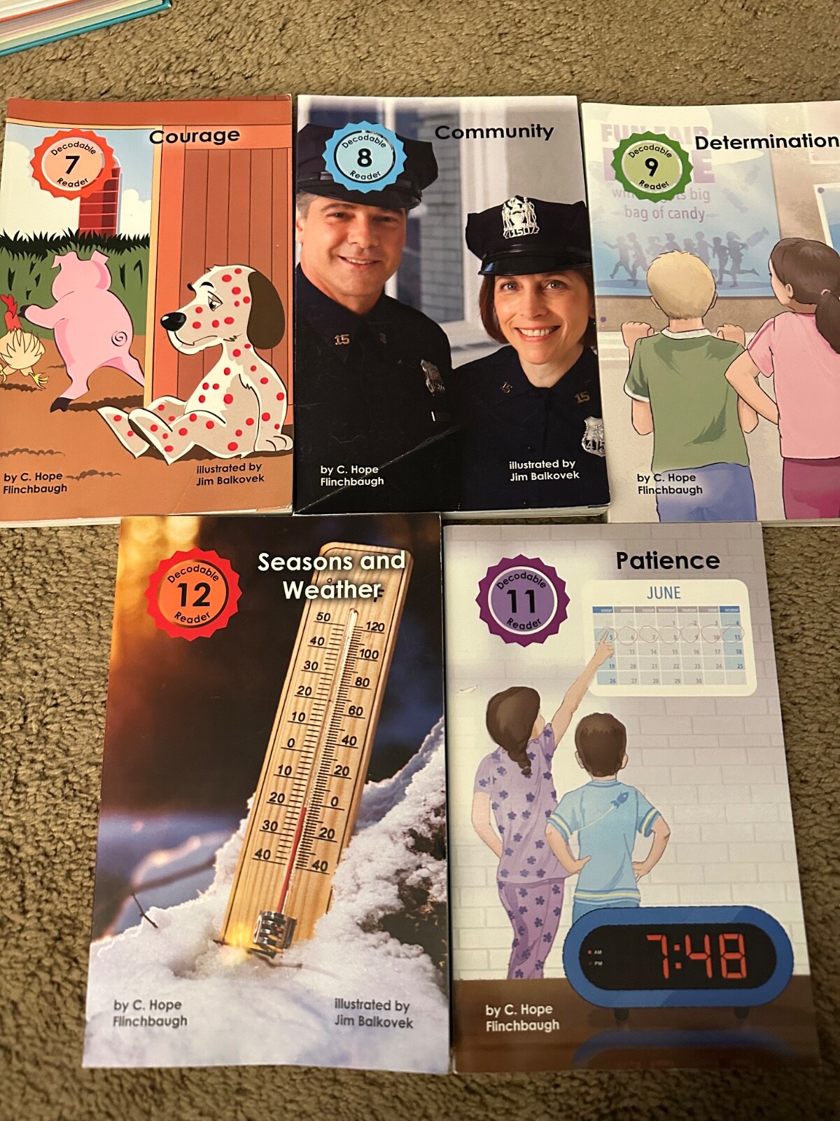 ACSI Set of 5 Grade 1 Decodable Readers 7,8,9,11 and 12