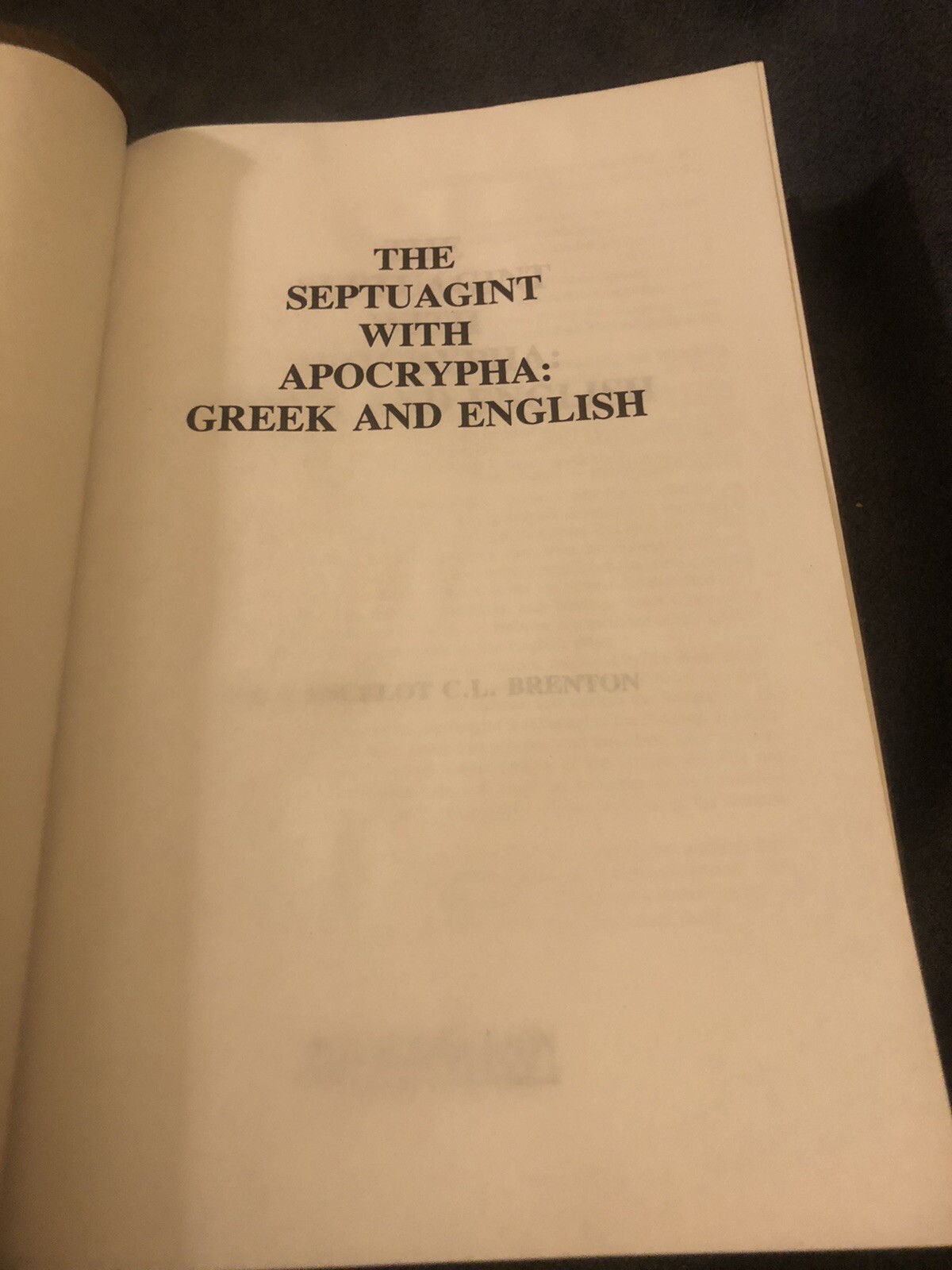septuagint with apocrypha Genuine Leather LXX Brenton