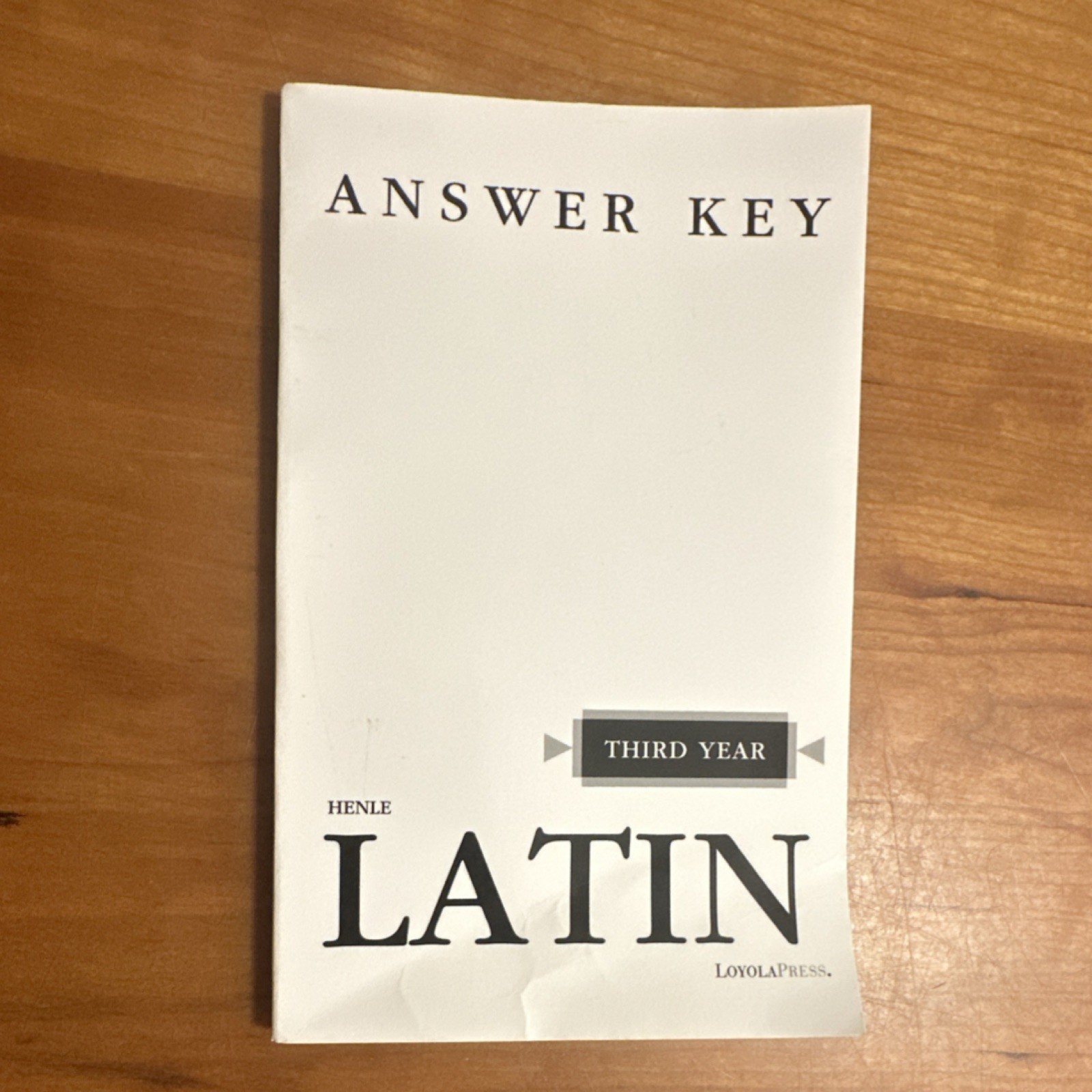 Henle Latin Third Year Answer Key
