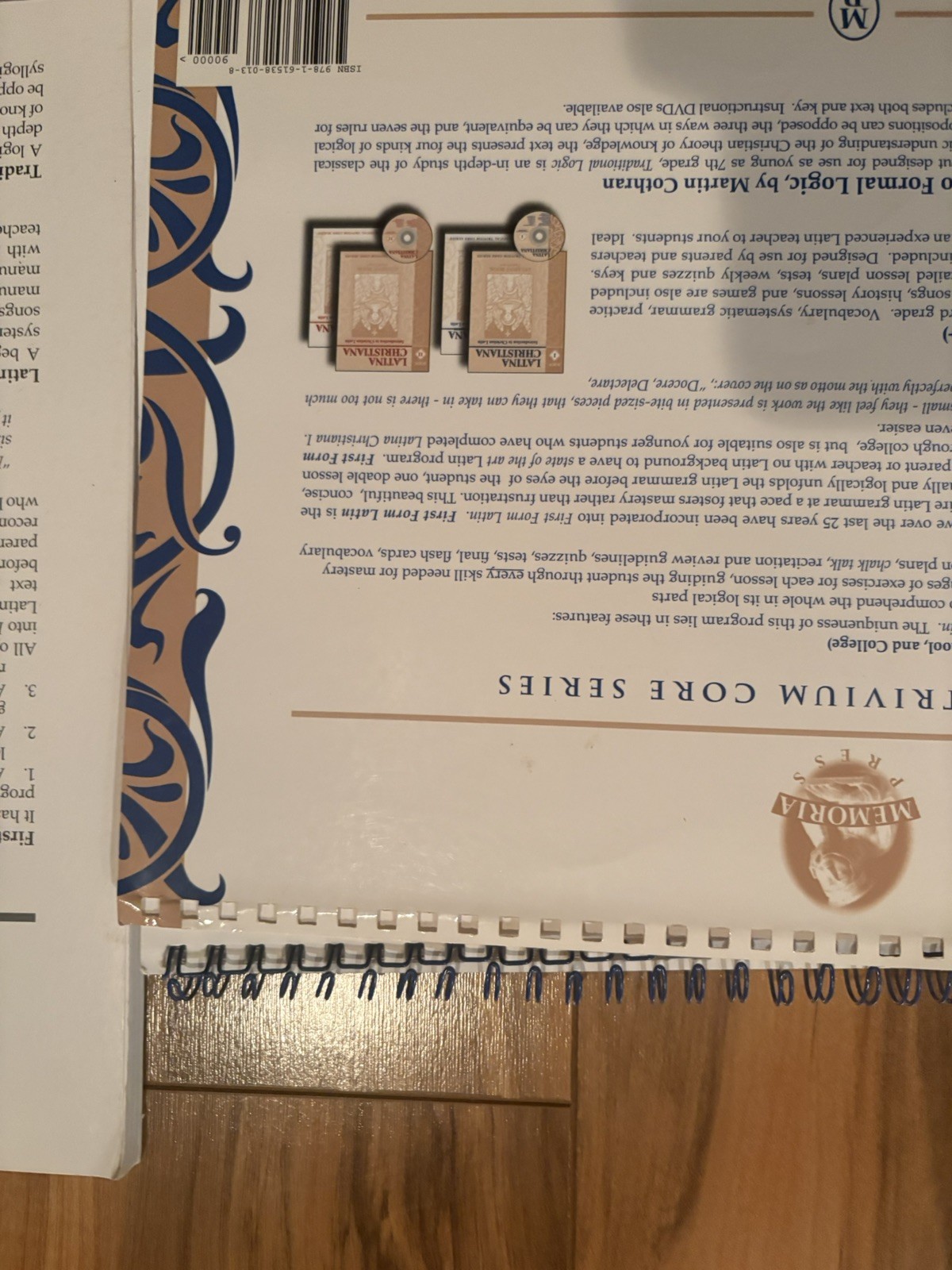 Memoria Press First Form Latin Set Cheryl Lowe Student Text TM Quizzes CD
