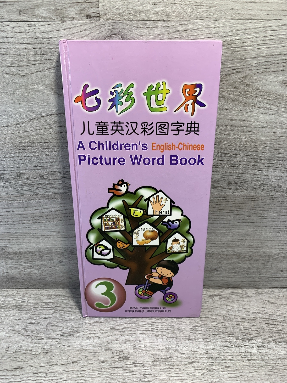 A Childrens English-Chinese Picture Word Book 3 Book Set Hardcover EUC!