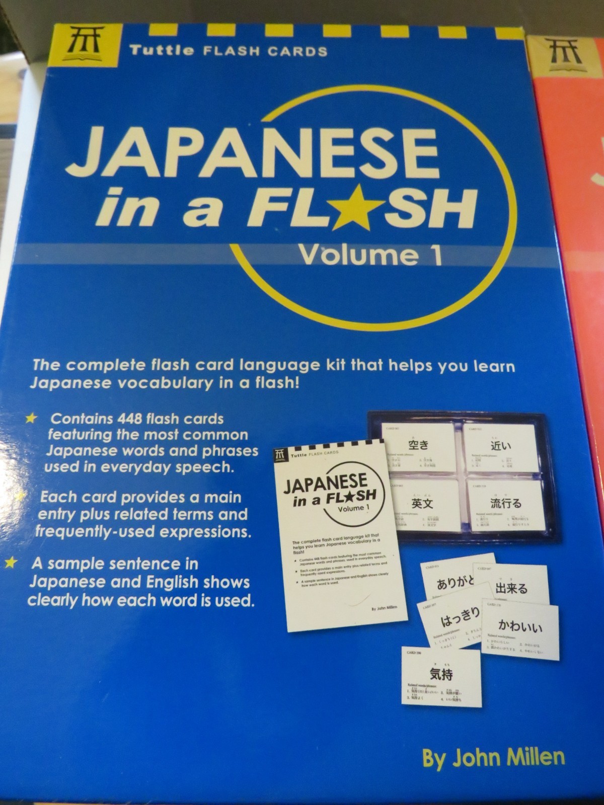 Tuttle Flash Cards JAPANESE IN A FLASH Volume 1 New Open Box Volume 2 Sealed