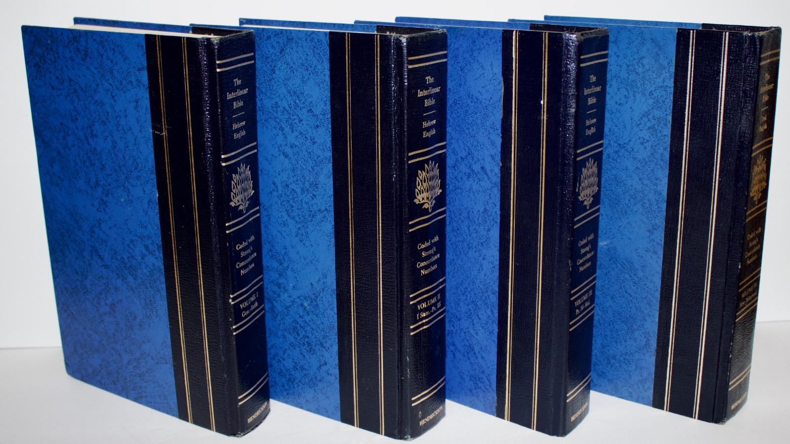 THE INTERLINEAR BIBLE – 4 VOLUME SET BY JAY GREEN HARDCOVER HEBREW GREEK ENGLISH