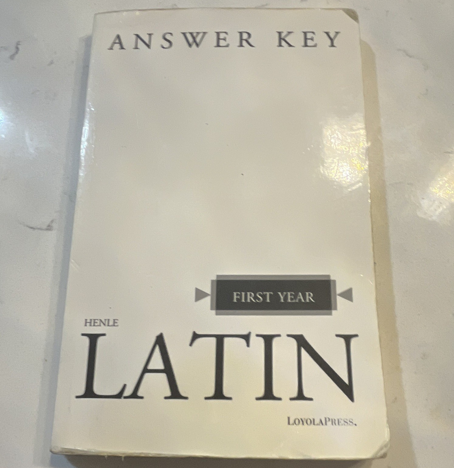 Henle Latin First Year Answer Key Paperback 2004 Loyola Press ISBN 9780826912056