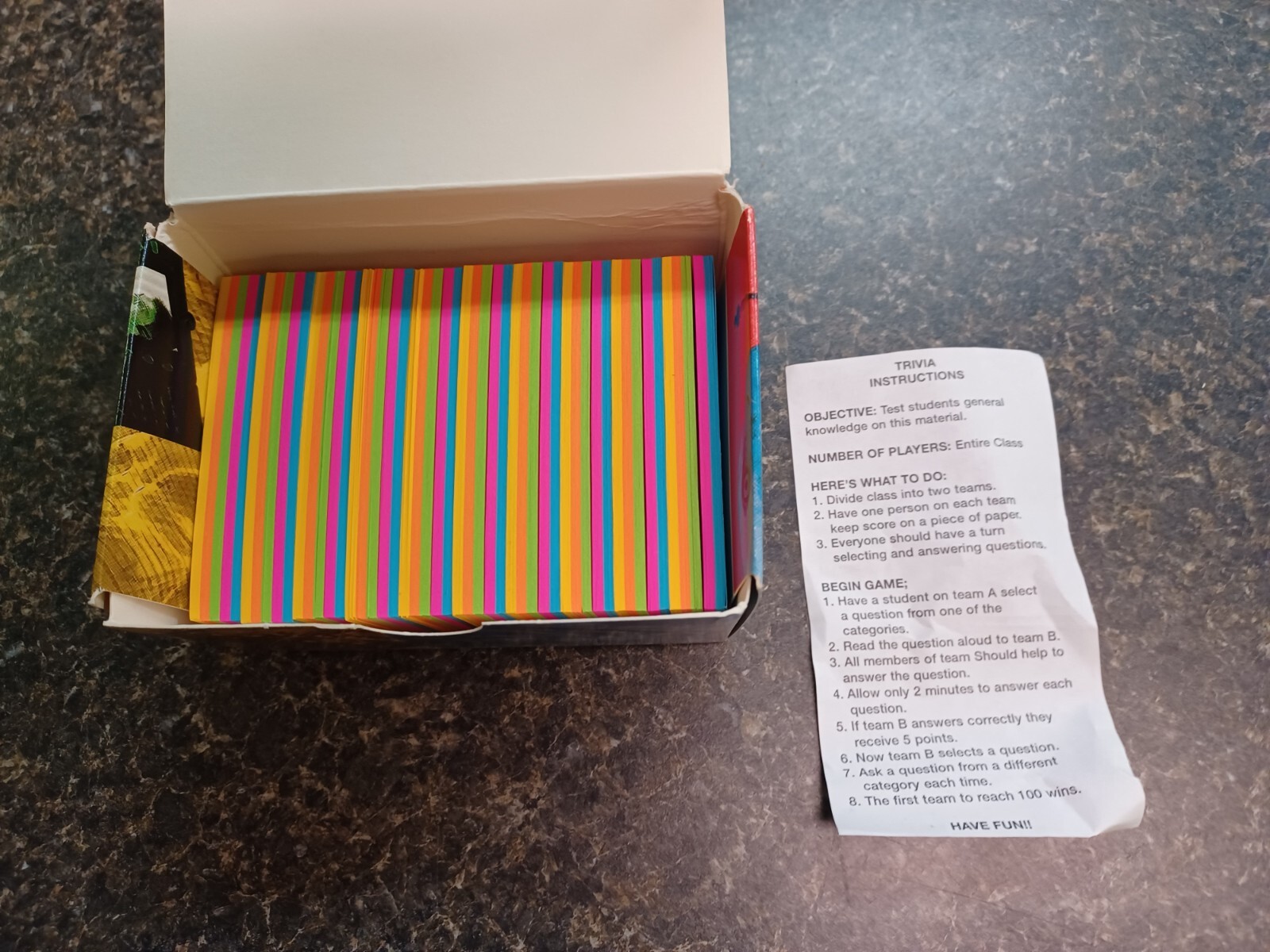 General Science Trivia Cards Teacher’s Discovery set