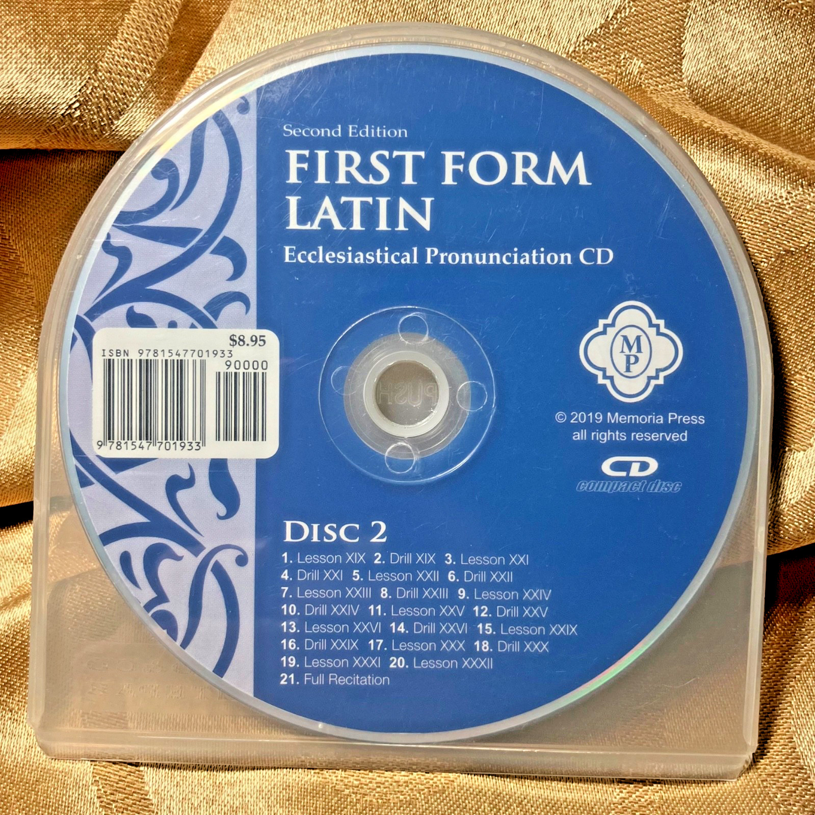 Memoria Press First Form Latin 2nd Edition Ecclesiastical Pronunciation 2 CDs