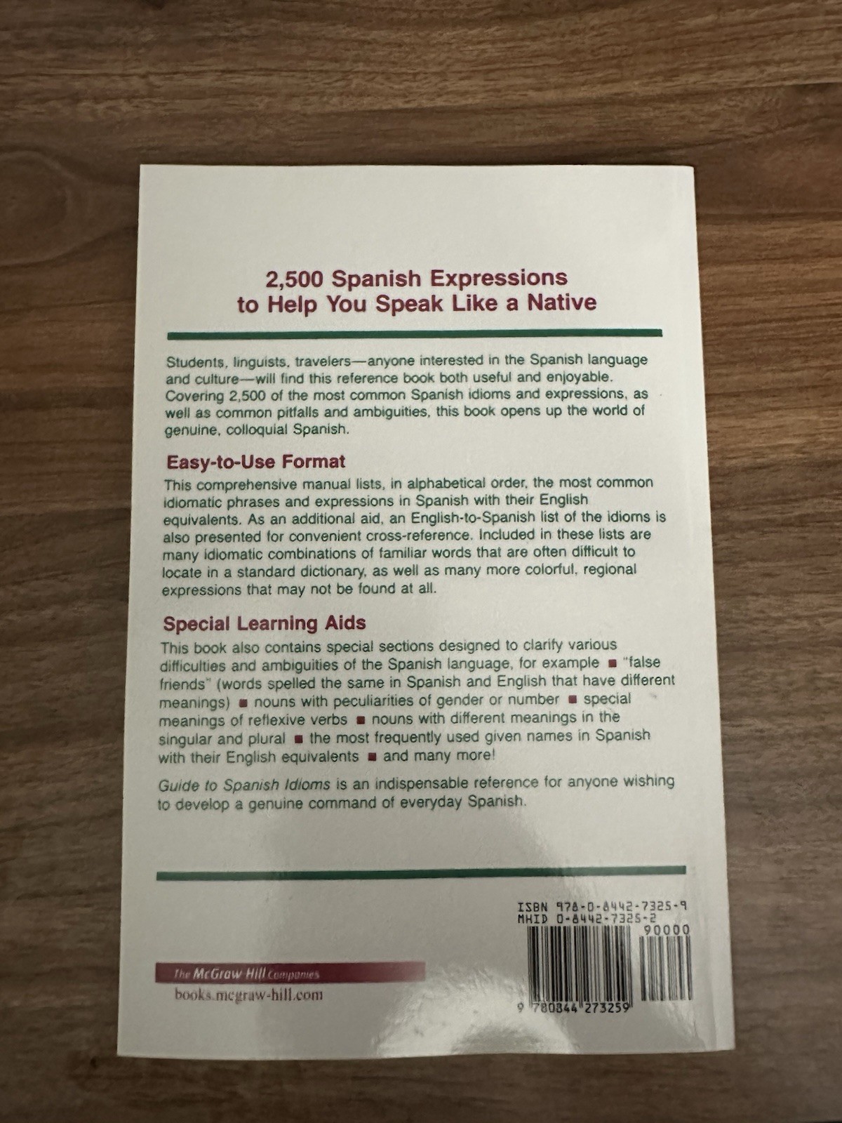 Guide to Spanish Idioms by Raymond H. Pierson (1985, Trade Paperback)