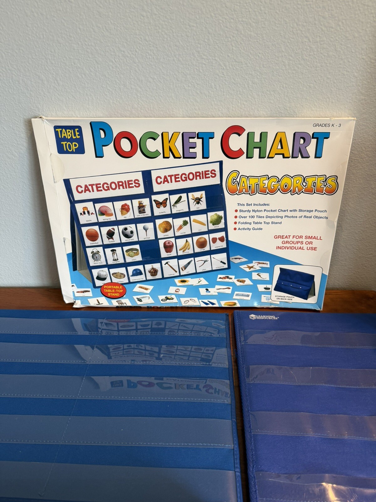 Large complete boxed sets of Pocket Chart language learning activities excellent