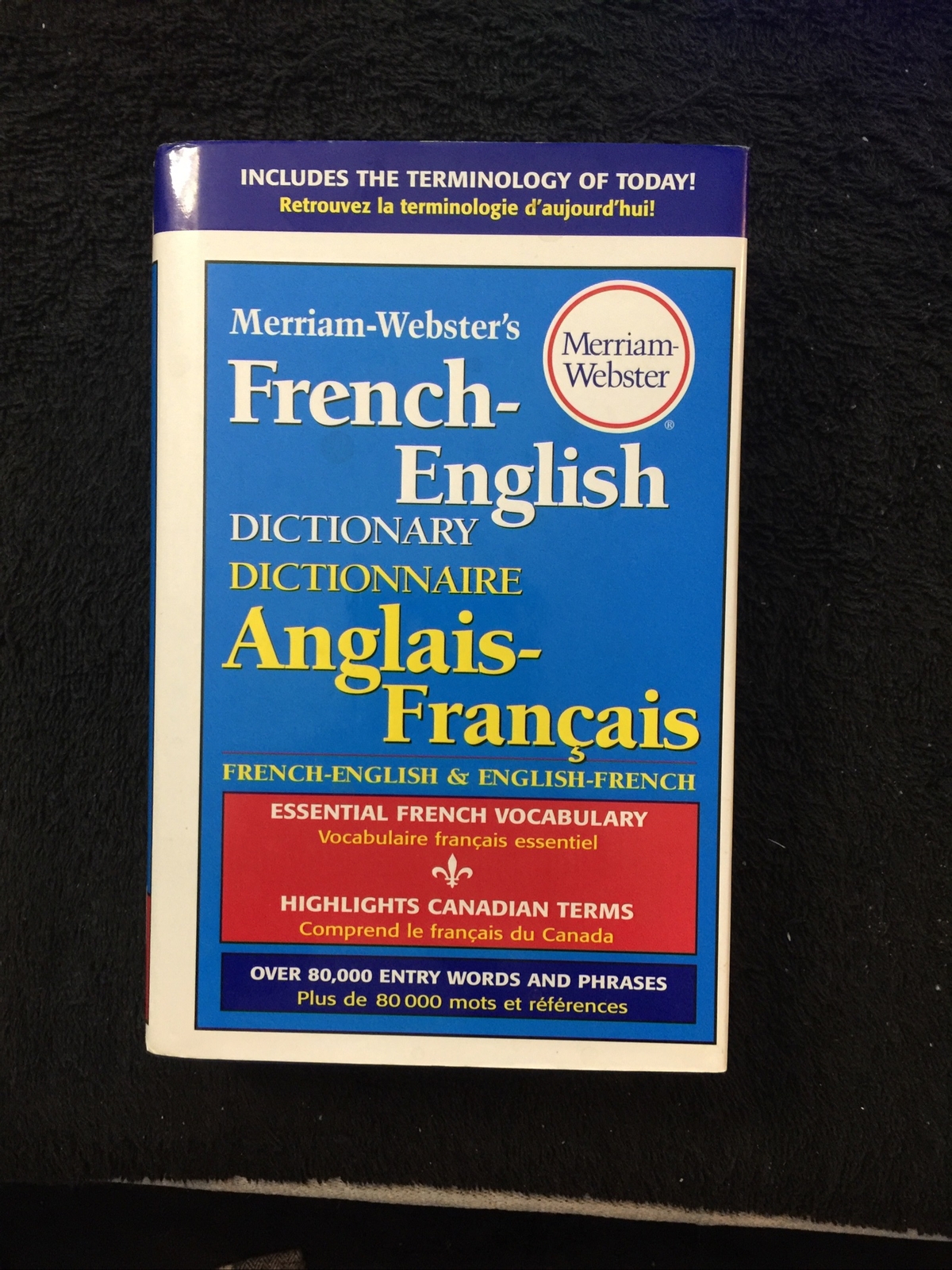 Merriam-Webster’s French-English Dictionary by Merriam-Webster (2000, Trade…
