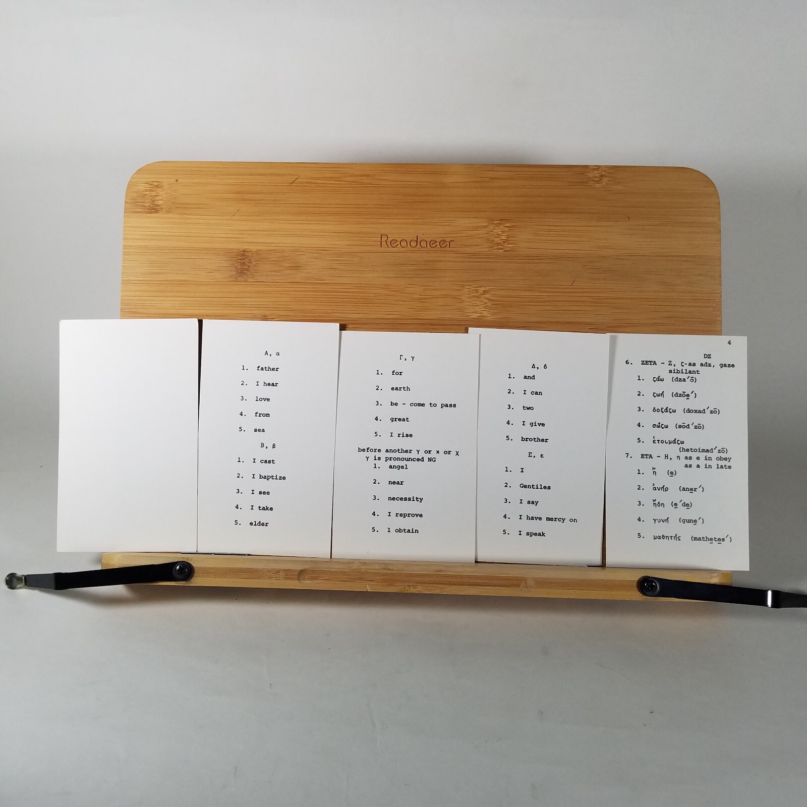 1,000 GREEK WORDS Used Most Often in the New Testament by Estus W. Pirkle CARDS