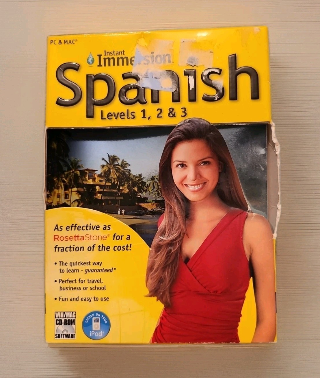 Instant Immersion Spanish Levels 1, 2 & 3 Audio CD DVD CD-ROM MP3/iPod