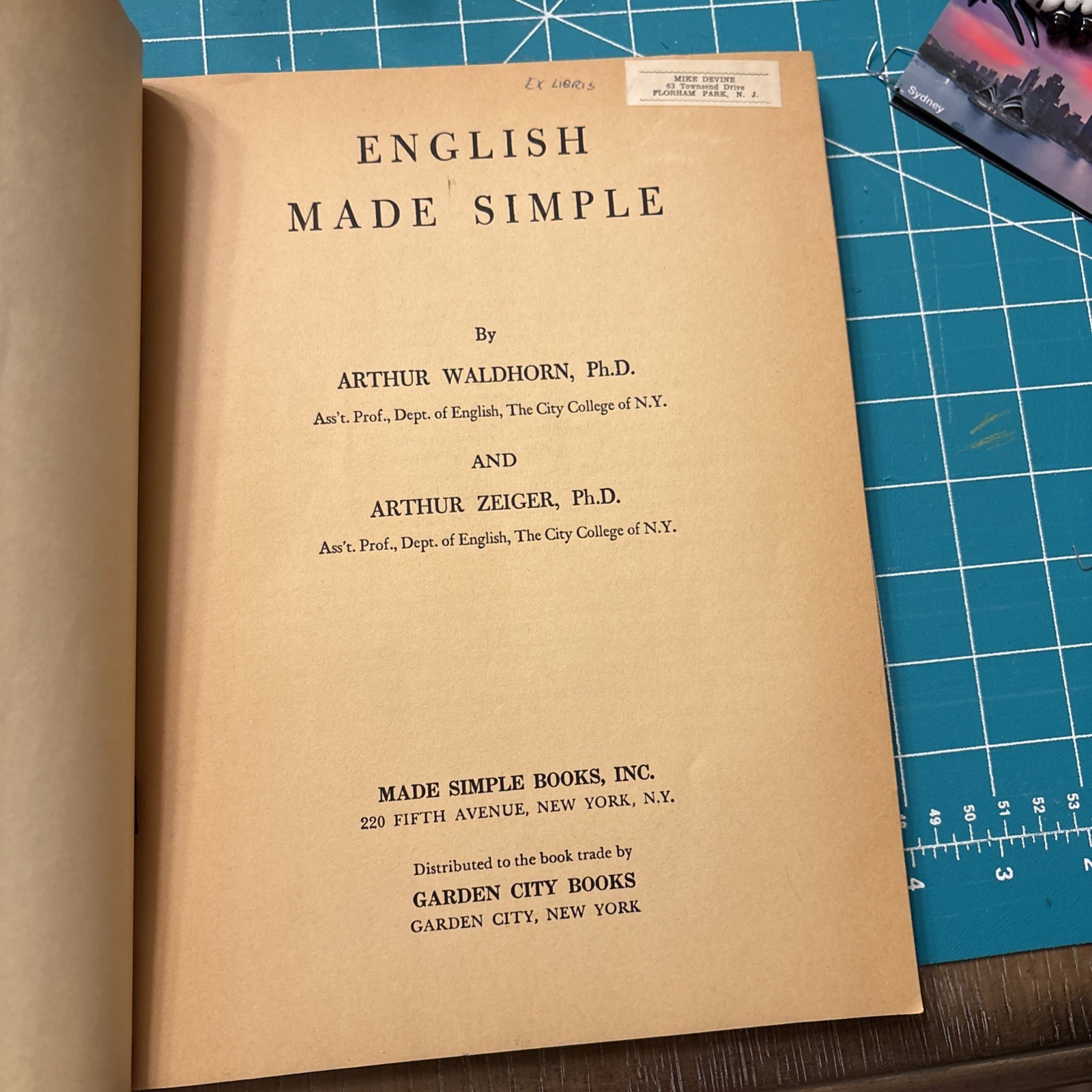 Vintage English Made Simple Book 1958 A Waldhorn Zeiger Grammar Writing Guide