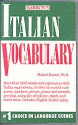Italian Vocabulary, Danesi, Marcel, Used; Very Good Book
