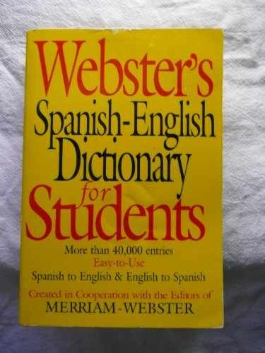 Webster’s Spanish-English – Paperback, by Merriam-Webster – Very Good x