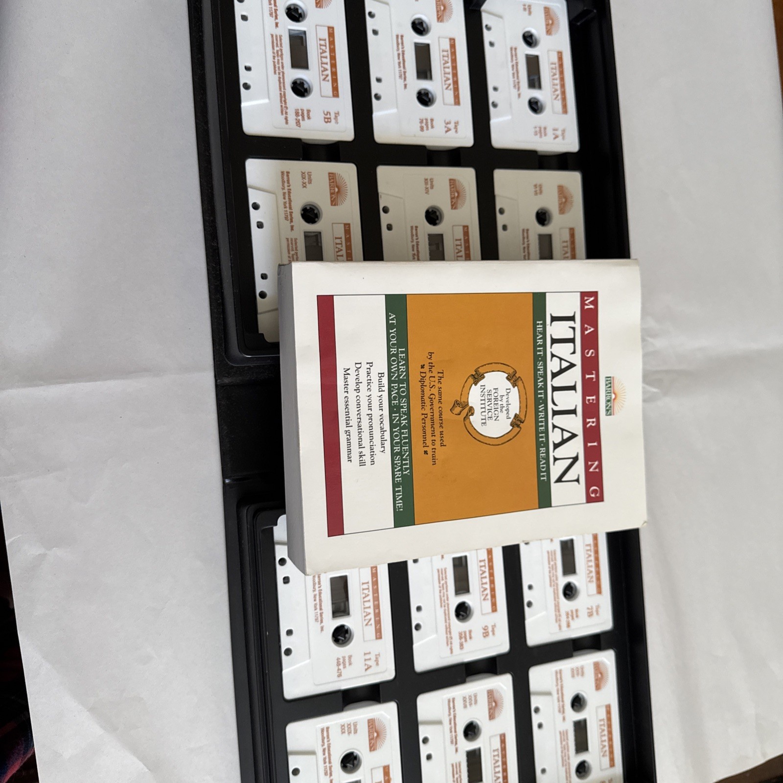 Barron’s MASTERING ITALIAN, Level 1 by Foreign Service Institute~Cassettes/Book