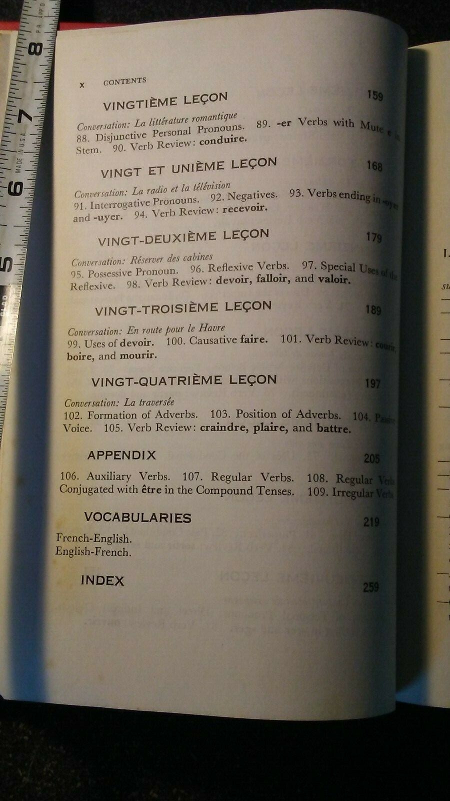 1960 FRENCH CONVERSATIONAL REVIEW GRAMMAR Mondelli