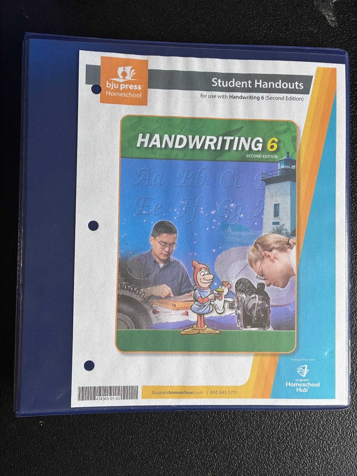 BJU Handwriting 6 Handouts w/ Binder