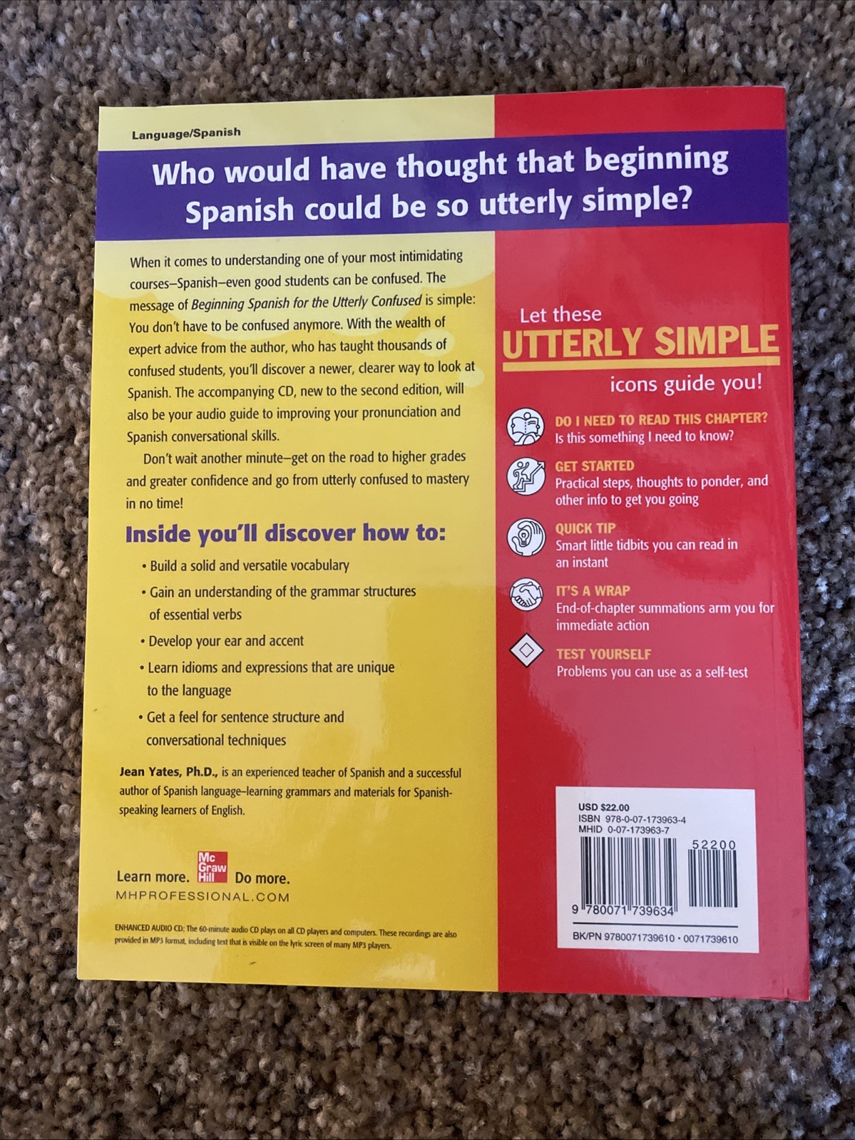 Beginning Spanish for the Utterly Confused with Audio CD, Second Edition