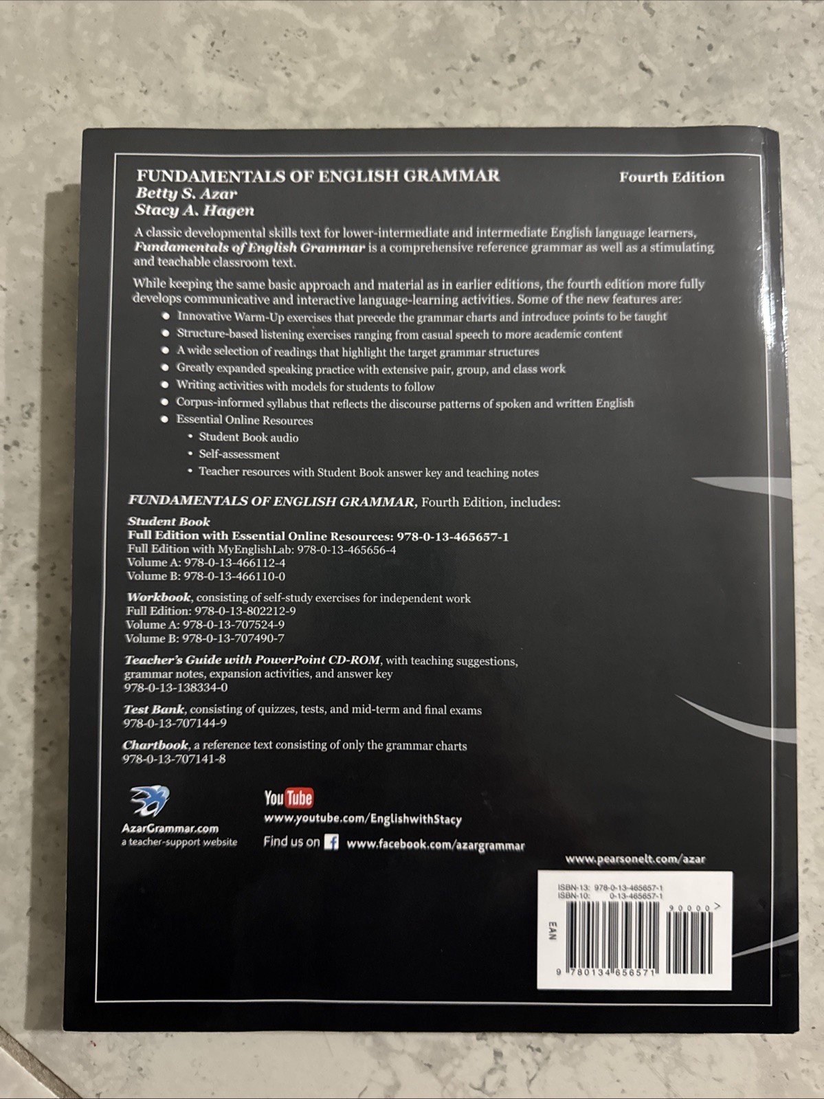 Fundamentals of English Grammar by Stacy A. Hagen and Betty S. Azar