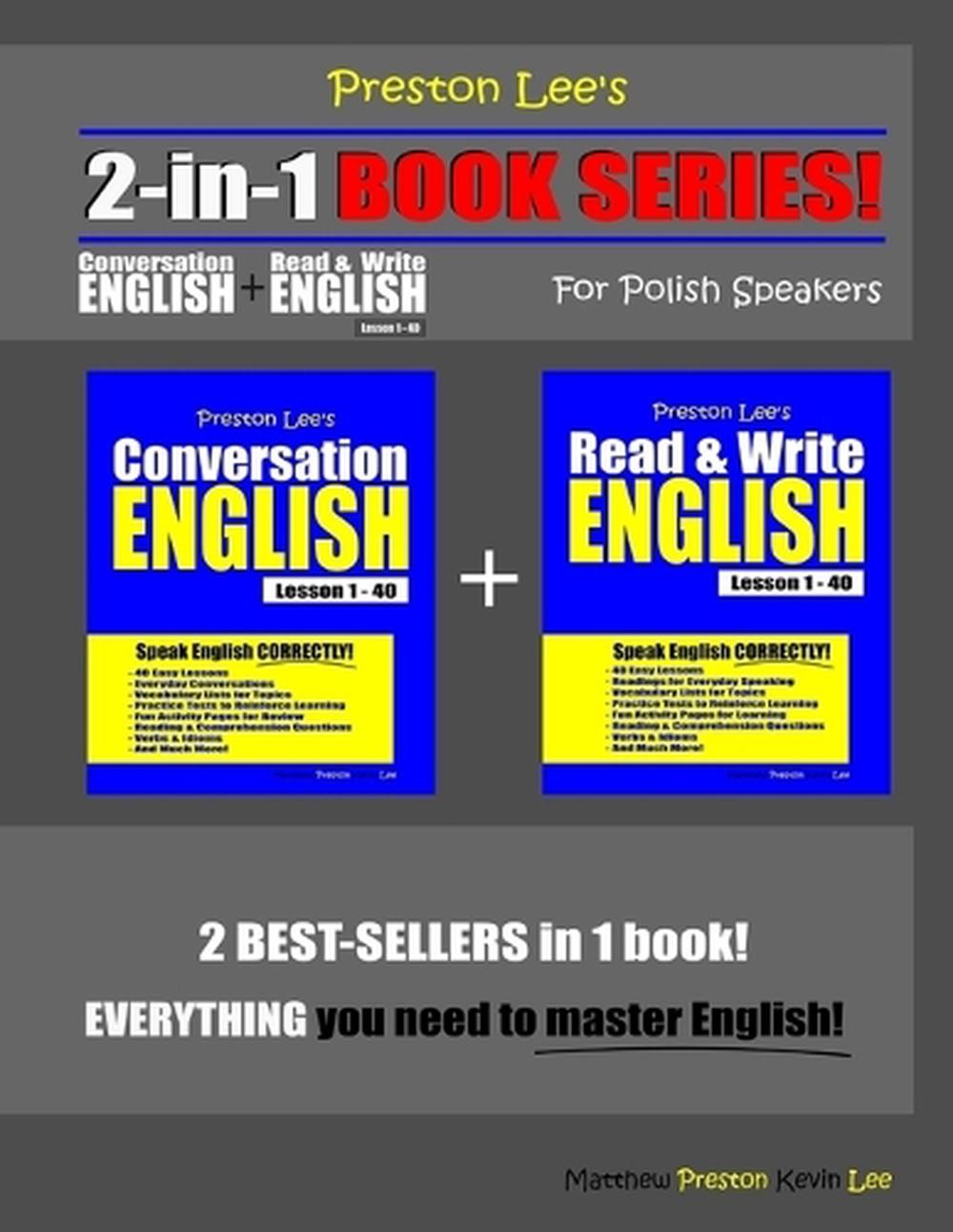 Preston Lee’s 2-in-1 Book Series! Conversation English & Read & Write English Le