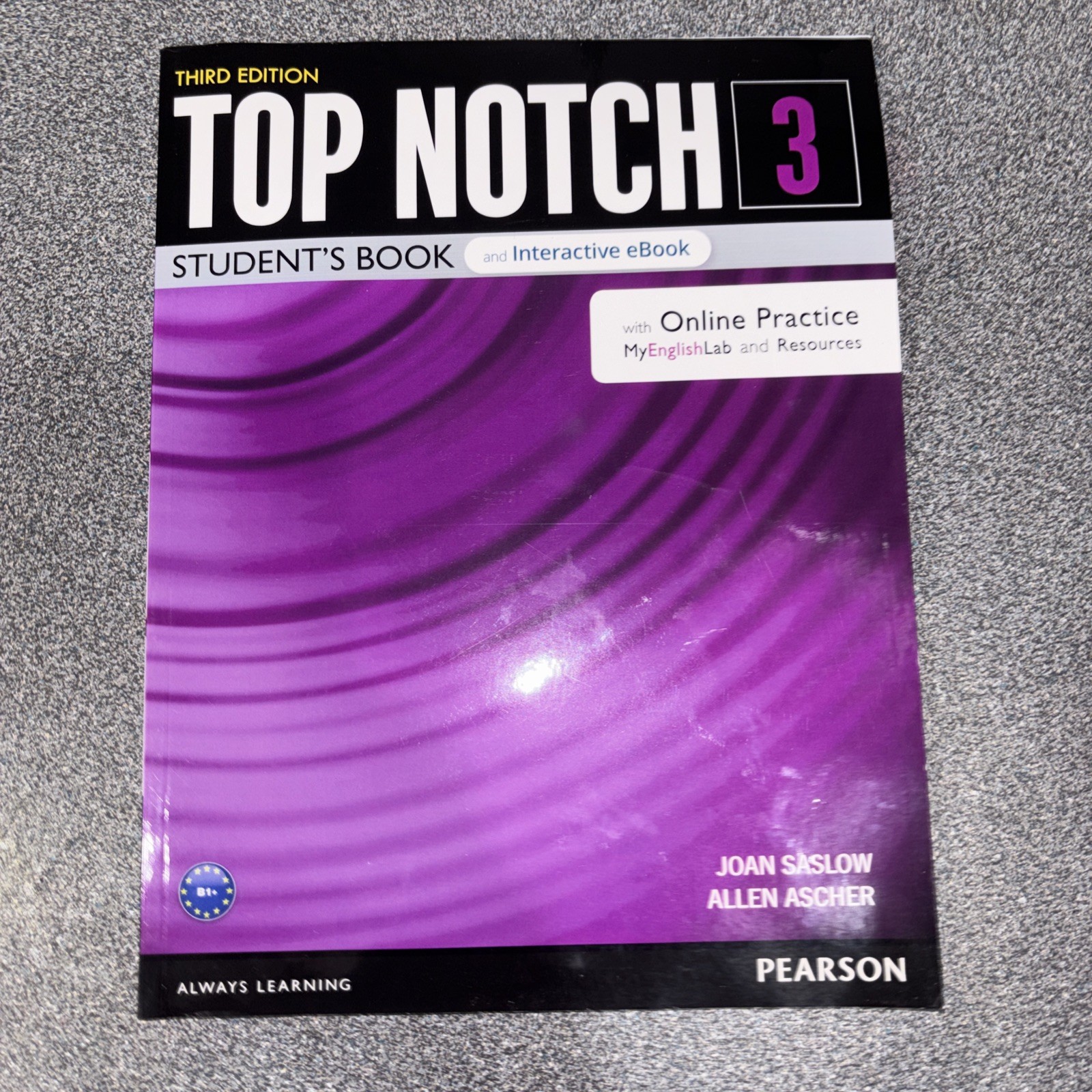 Pearson Top Notch 3 Student Book 3rd Edition w/ MyEnglishLab B1 ESL