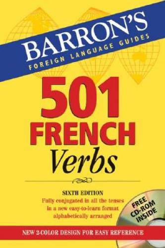 501 French Verbs: with CD-ROM (Barron’s Foreign Language Guides) – GOOD