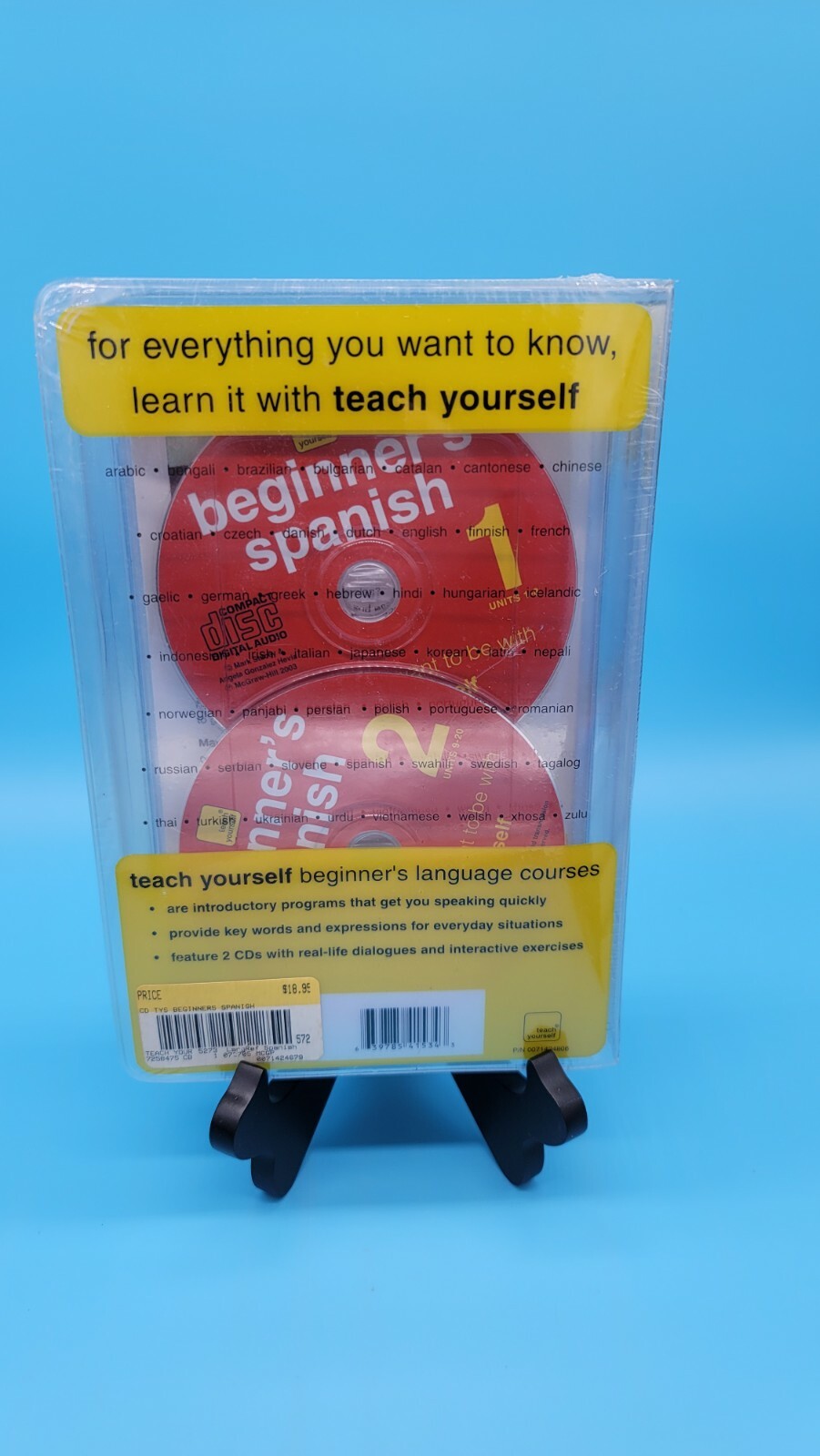 TEACH YOURSELF BEGINNER’S SPANISH, 3RD EDITION (BOOK & 2 By Mark Stacey Mint