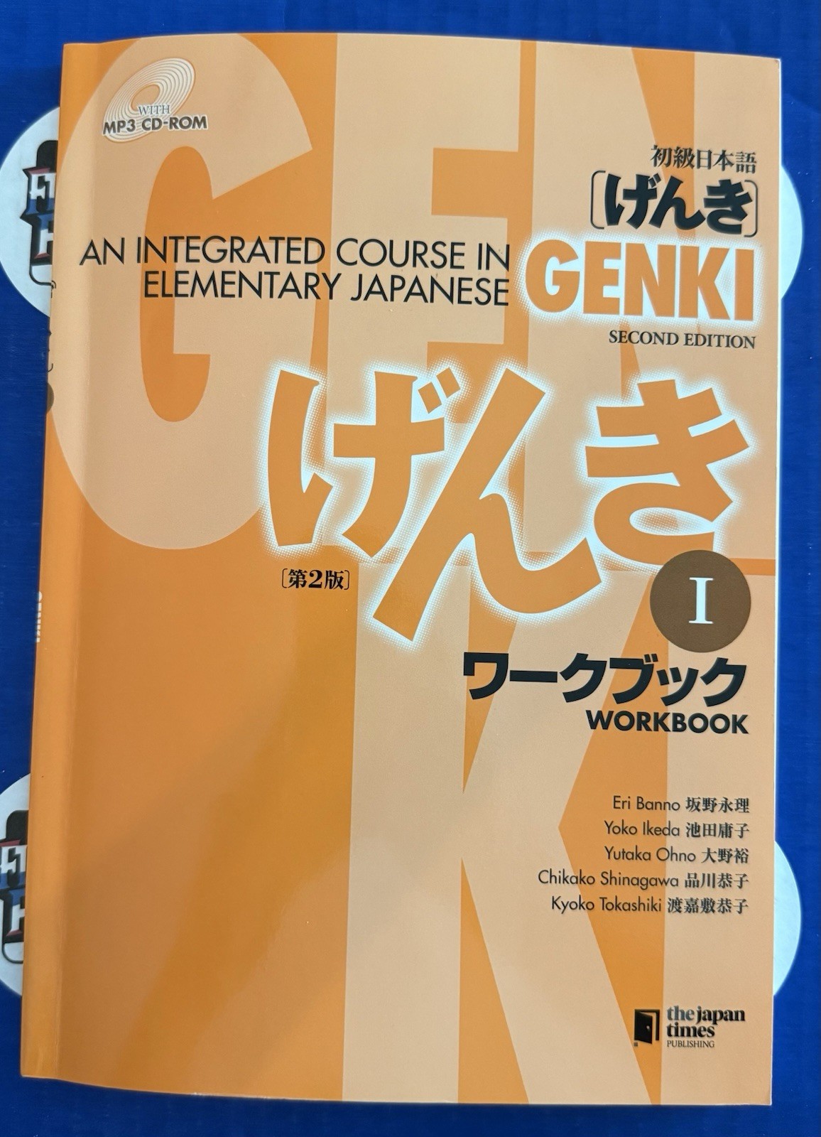 Genki 1 Workbook 2nd Edition Japanese Course CD Included 9784789014410 VG